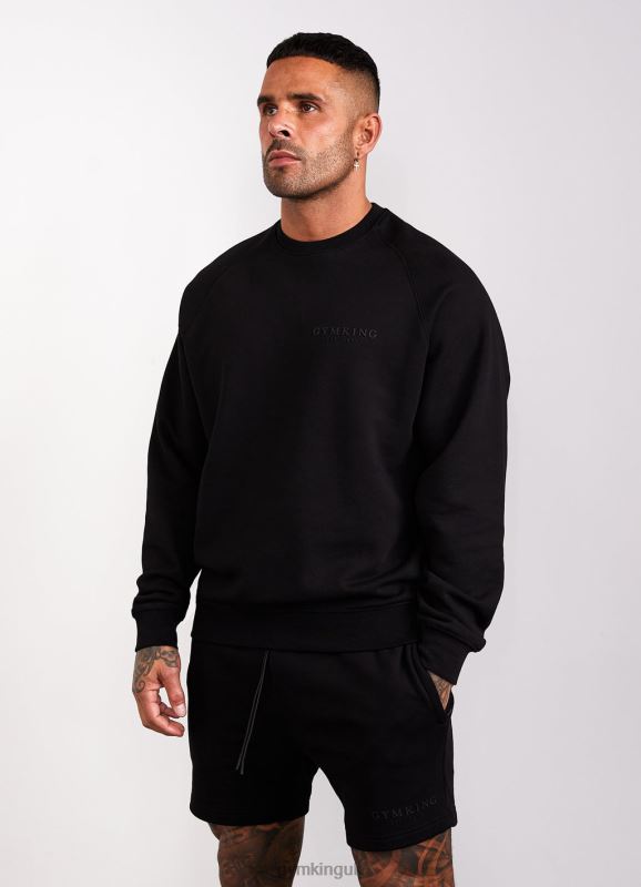 Gym King Est. Legacy Crew Black Men Clothing J2PFB213