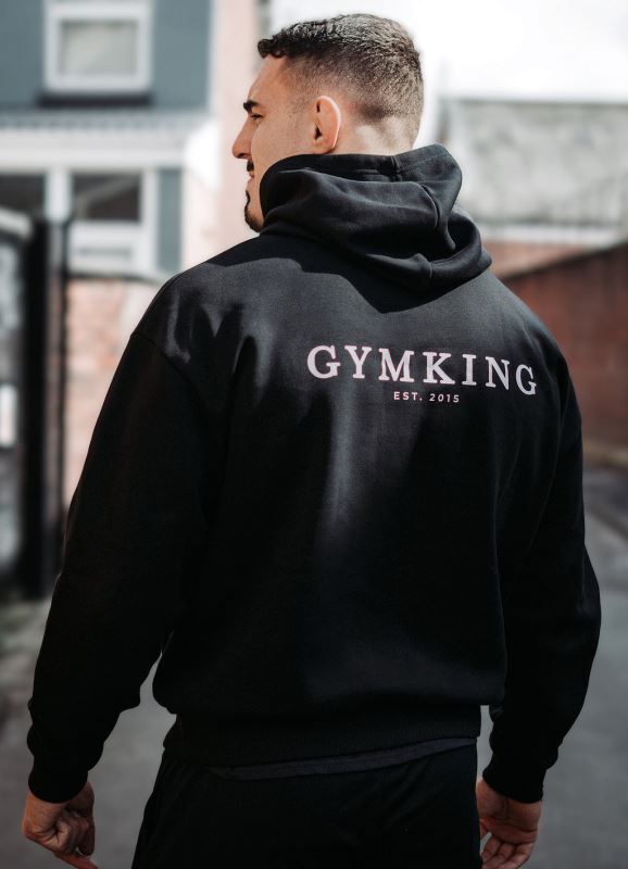 Gym King X Aspinall Limited Edition Established Hood Black Men Clothing J2PFB209