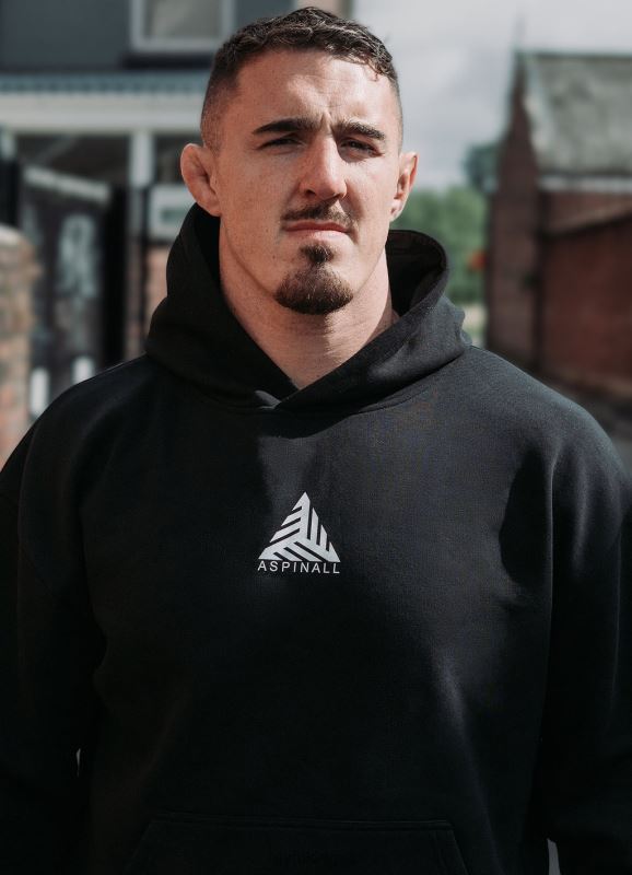 Gym King X Aspinall Limited Edition Established Hood Black Men Clothing J2PFB209