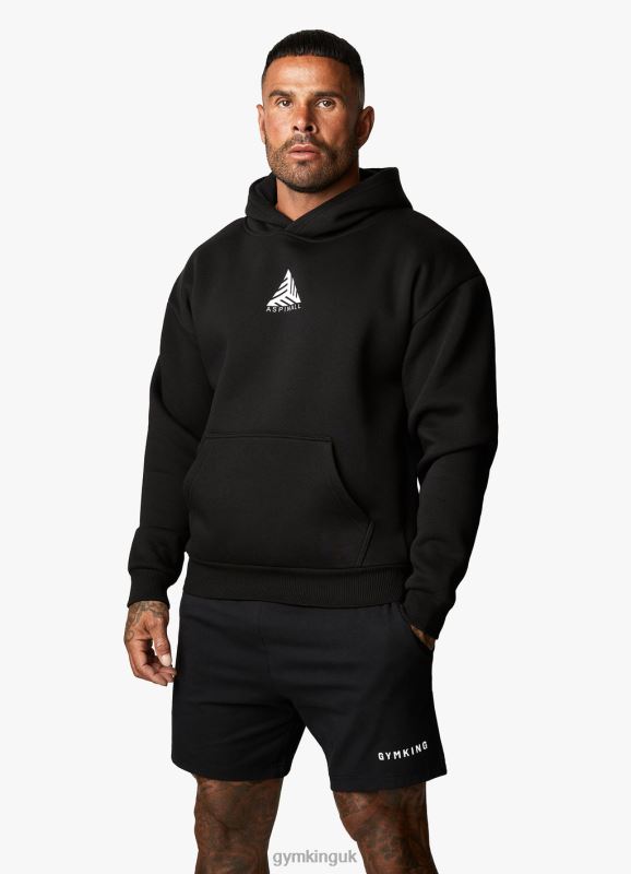 Gym King X Aspinall Limited Edition Established Hood Black Men Clothing J2PFB209