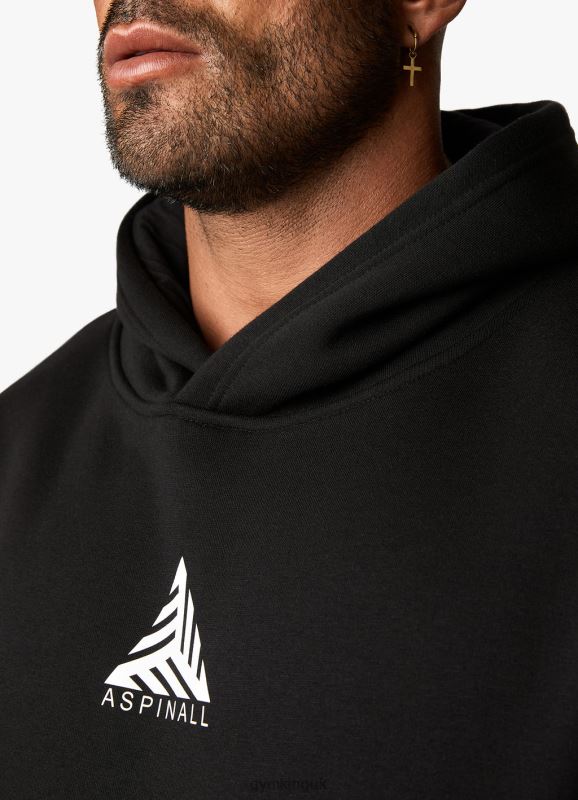 Gym King X Aspinall Limited Edition Established Hood Black Men Clothing J2PFB209