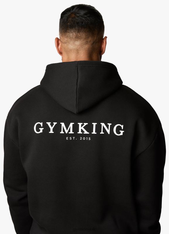 Gym King X Aspinall Limited Edition Established Hood Black Men Clothing J2PFB209