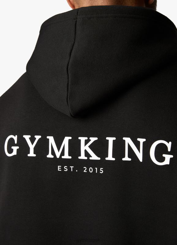 Gym King X Aspinall Limited Edition Established Hood Black Men Clothing J2PFB209