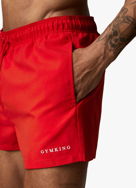 Gym King Linear Swim Short 4\'\' Chilli Red Men Clothing J2PFB161