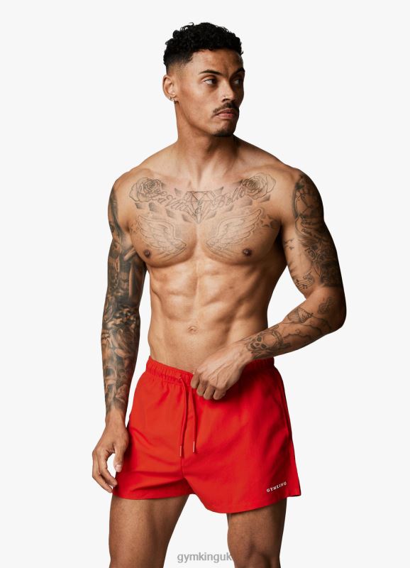 Gym King Linear Swim Short 4\'\' Chilli Red Men Clothing J2PFB161