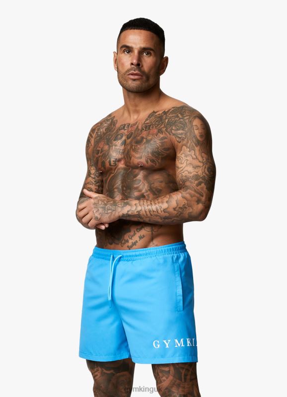 Gym King Wave Swim Short 5\'\' Malibu Blue Men Clothing J2PFB164