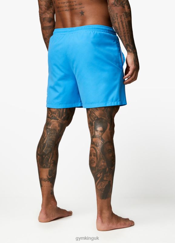 Gym King Wave Swim Short 5\'\' Malibu Blue Men Clothing J2PFB164