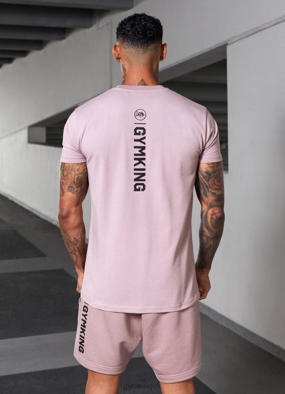 Gym King Aventus Tee Dusky Mauve Men Clothing J2PFB17