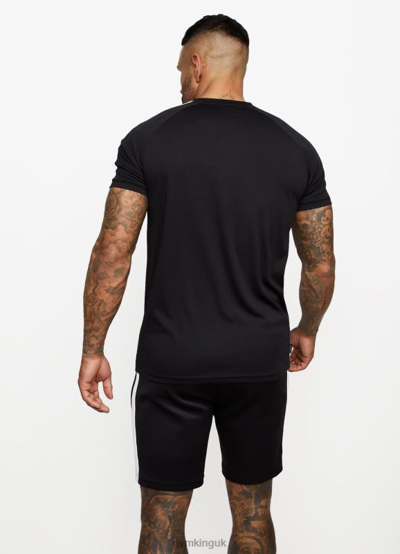 Gym King Core Plus Poly Tee Black Men Clothing J2PFB45