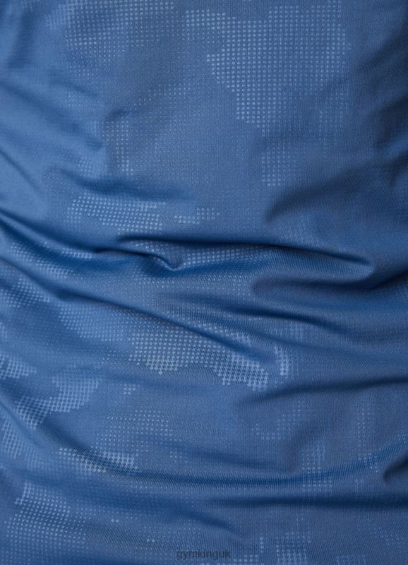 Gym King Debossed Camo SS Tee Moonlight Blue Men Clothing J2PFB30