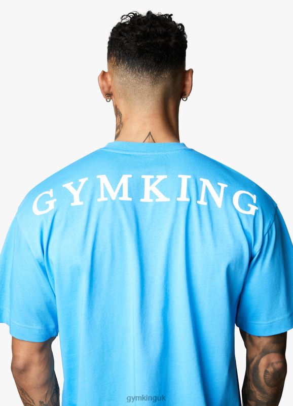 Gym King Linear Arch Tee Malibu Blue Men Clothing J2PFB76