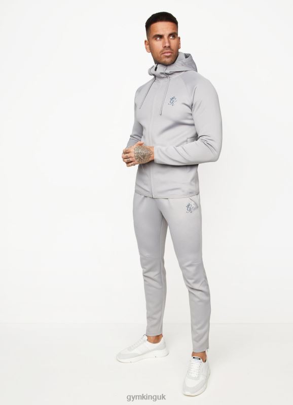 Gym KingFundamental Lightweight Poly Tracksuit Bottoms Shadow Grey Men Clothing J2PFB299