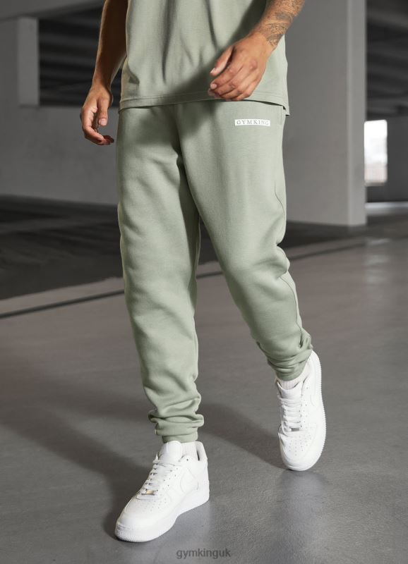 Gym King Box Logo Jogger Soft Khaki Men Clothing J2PFB294