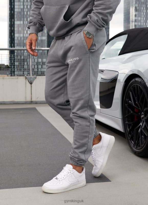 Gym King Est. Legacy Jogger Washed Grey Men Clothing J2PFB276