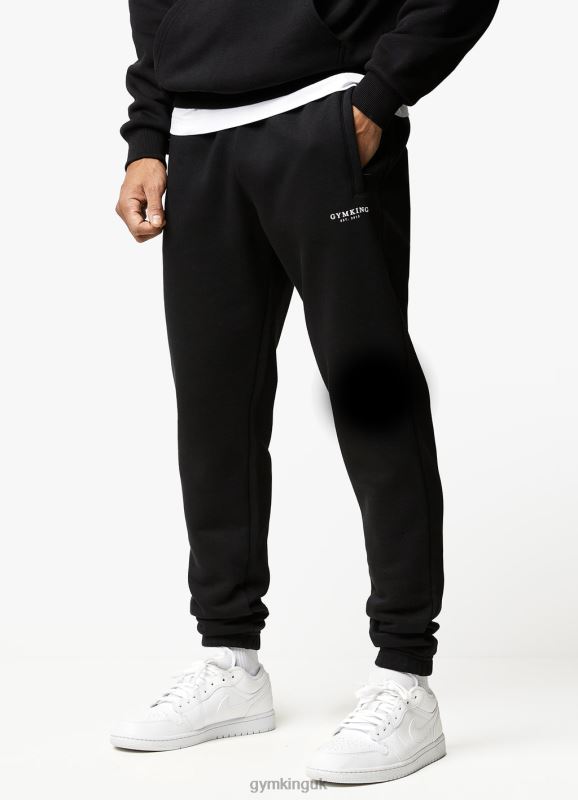 Gym King Established Jogger Black Men Clothing J2PFB284