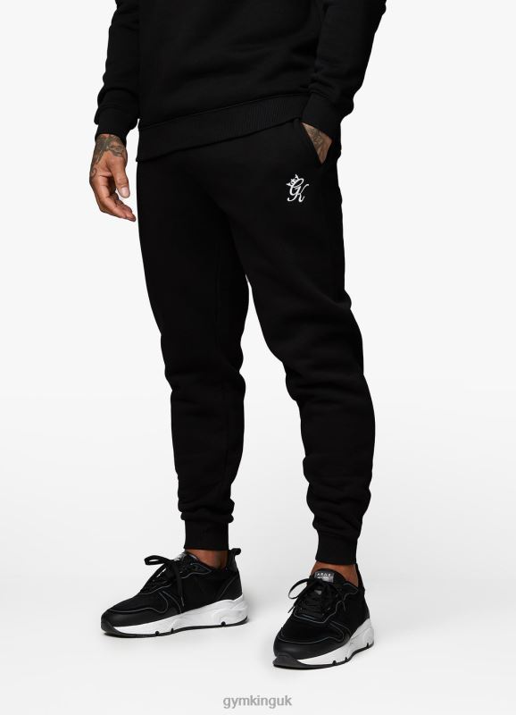 Gym King Fundamental Fleece Jogger Black Men Clothing J2PFB273