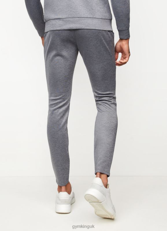 Gym King Interval Tracksuit Bottoms Mid Grey Marl Men Clothing J2PFB301