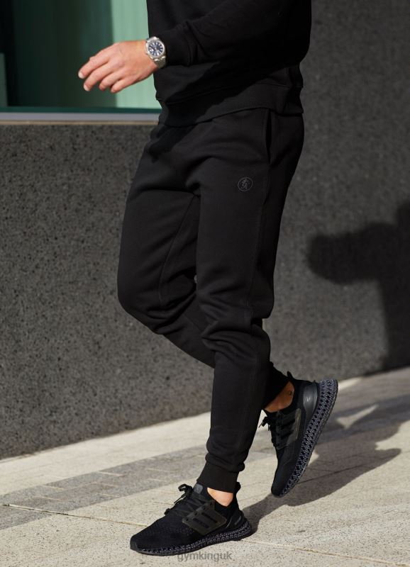 Gym King Pro Logo Fleece Jogger Black Men Clothing J2PFB300