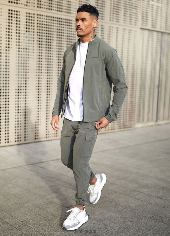 Gym King Utility Woven Tracksuit Olive Men Clothing J2PFB248