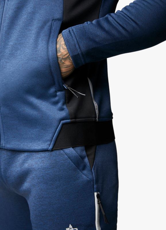 Gym King Endurance Full Zip Hood Navy/Black Men Clothing J2PFB271