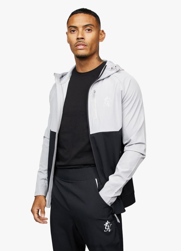 Gym King Impact Fz Hood Shadow Grey/Black Men Clothing J2PFB268