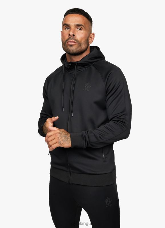 Gym King Poly Tracksuit Top Black Men Clothing J2PFB267