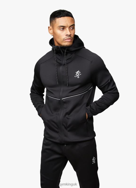Gym King Reflect Poly Hood Black/Silver Men Clothing J2PFB269