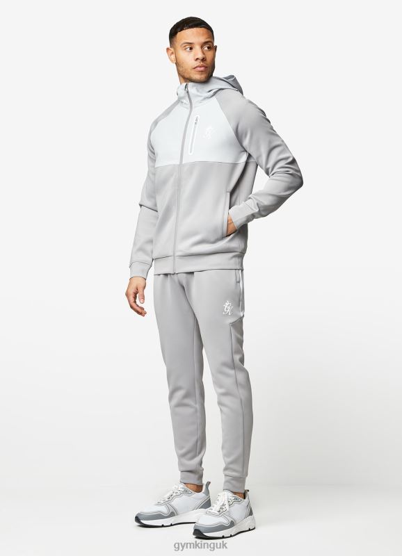 Gym King Ripstop Panel F/Z Hood Shadow Grey Men Clothing J2PFB270