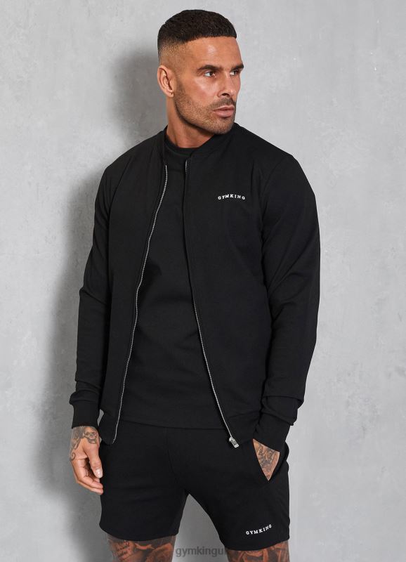 Gym King Signature Knit Bomber Black Men Clothing J2PFB157