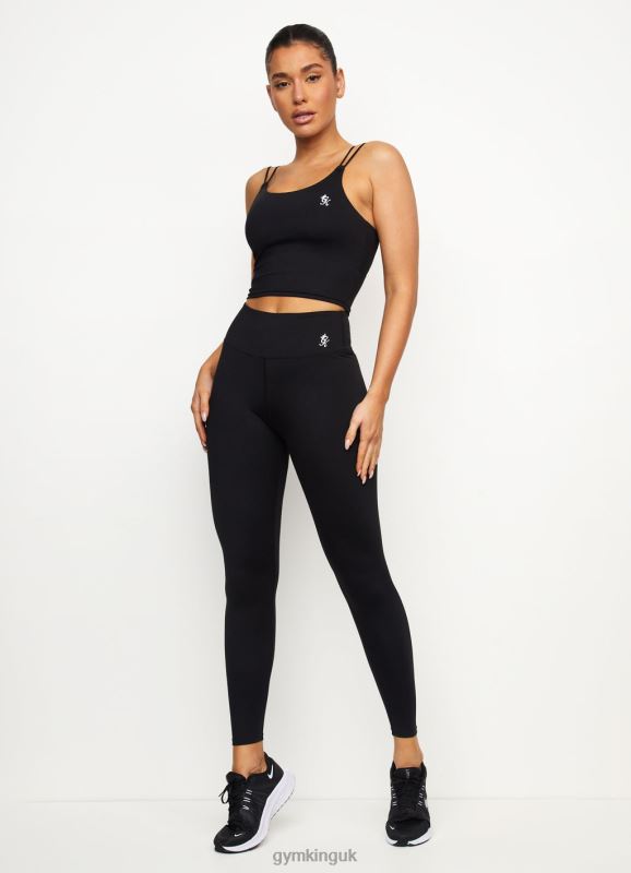 Gym King 365 Long Line Tank Black Women Clothing J2PFB354