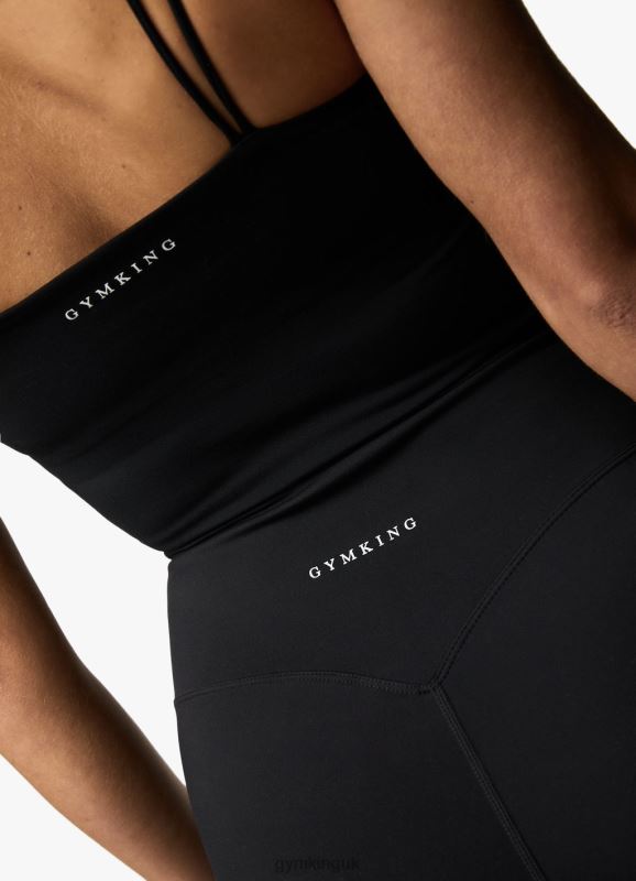 Gym King 365 Long Line Tank Black Women Clothing J2PFB354