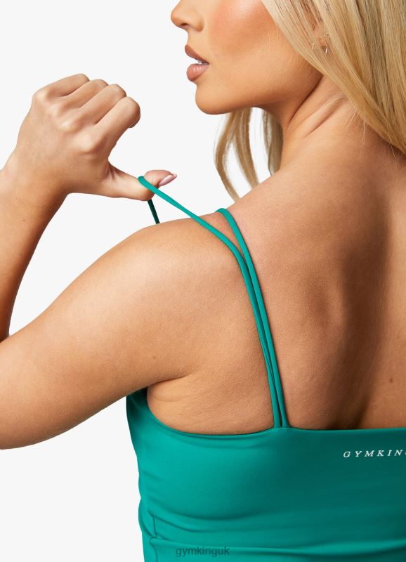 Gym King 365 Long Line Tank Ultramarine Green Women Clothing J2PFB389