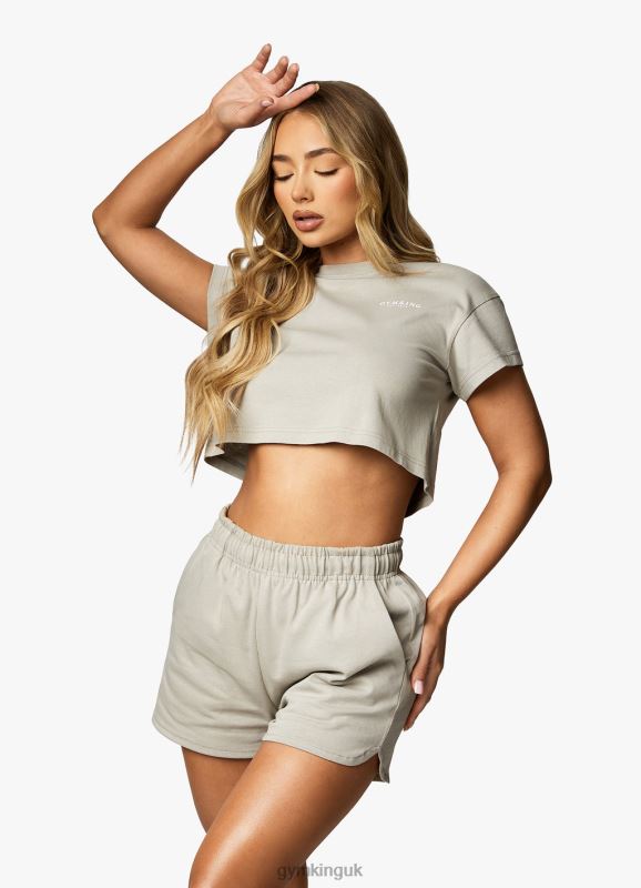 Gym King Established Cap Sleeve Tee Dusky Sage Women Clothing J2PFB361