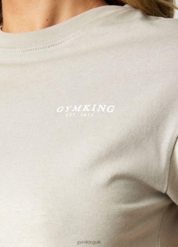 Gym King Established Cap Sleeve Tee Dusky Sage Women Clothing J2PFB361