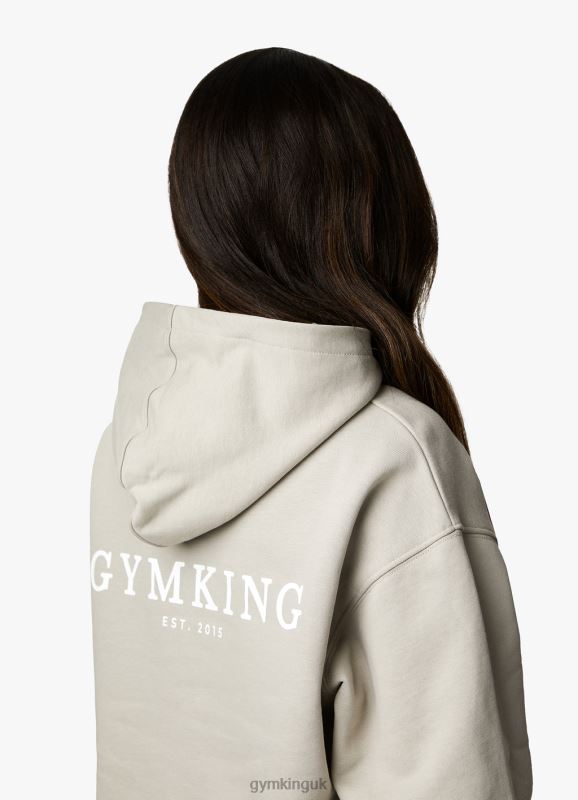 Gym King Established Relaxed Fit Hood Dusky Sage Women Clothing J2PFB362