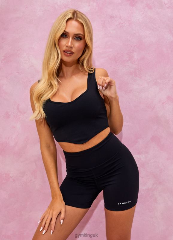 Gym King Malibu Contoured Tank Black Women Clothing J2PFB350