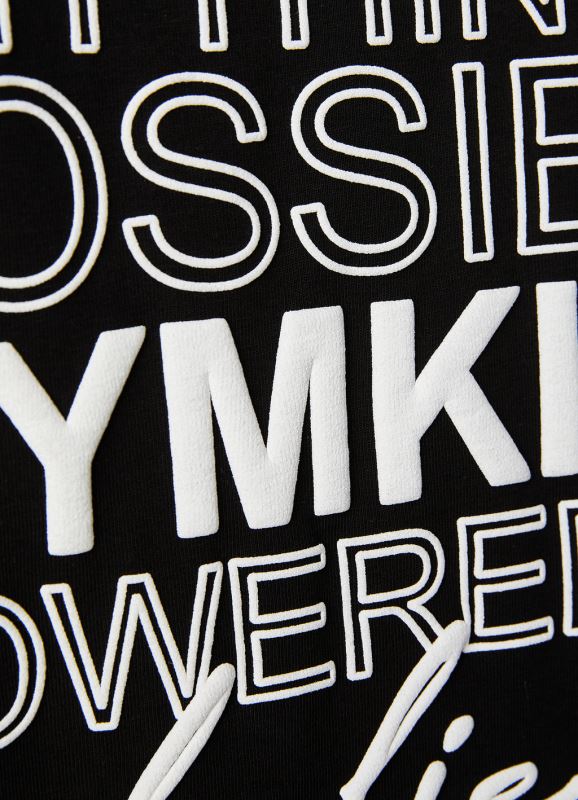 Gym King Malibu Oversized BF Tee Black Women Clothing J2PFB353