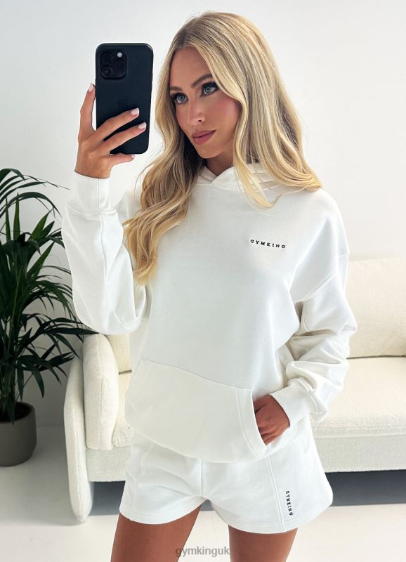 Gym King Malibu Oversized Hood Cream Women Clothing J2PFB340