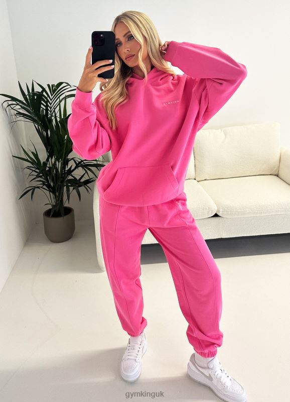 Gym King Malibu Oversized Hood Paradise Pink Women Clothing J2PFB344