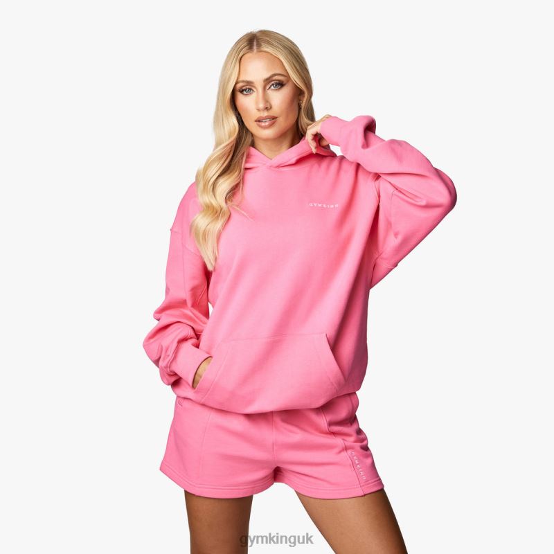 Gym King Malibu Oversized Hood Paradise Pink Women Clothing J2PFB344