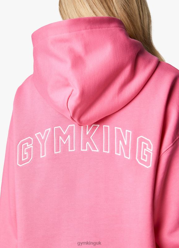 Gym King Malibu Oversized Hood Paradise Pink Women Clothing J2PFB344