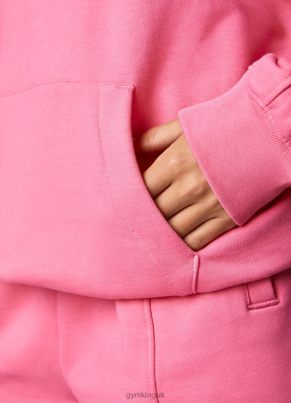 Gym King Malibu Oversized Hood Paradise Pink Women Clothing J2PFB344