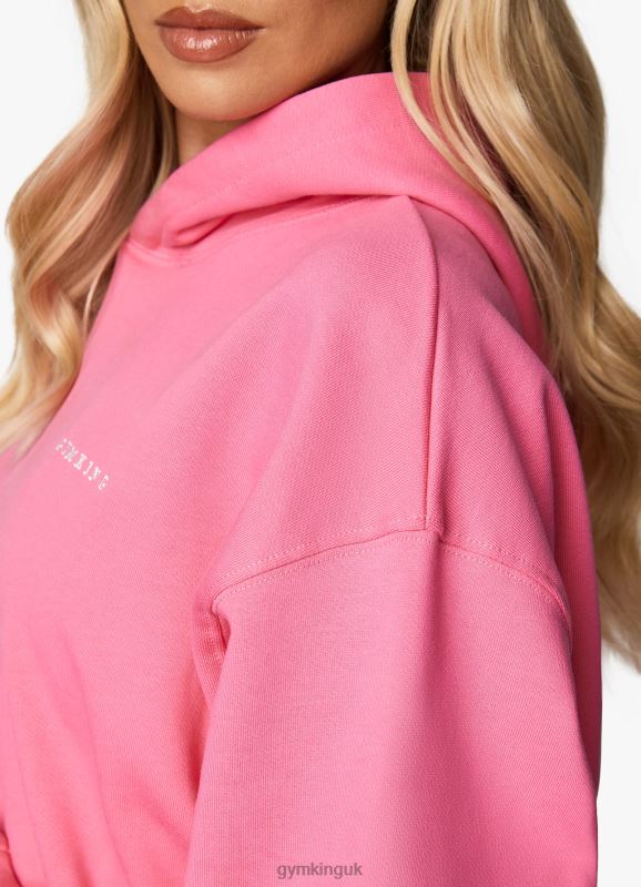 Gym King Malibu Oversized Hood Paradise Pink Women Clothing J2PFB344