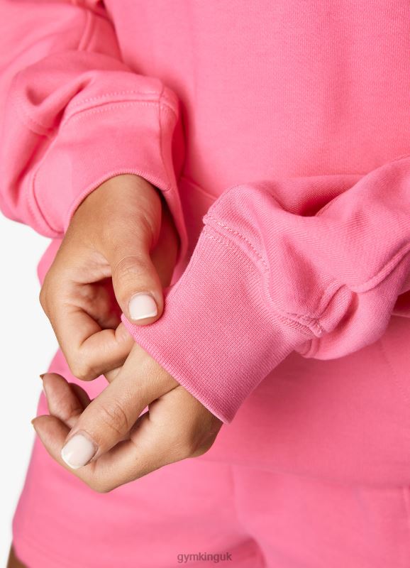 Gym King Malibu Oversized Hood Paradise Pink Women Clothing J2PFB344