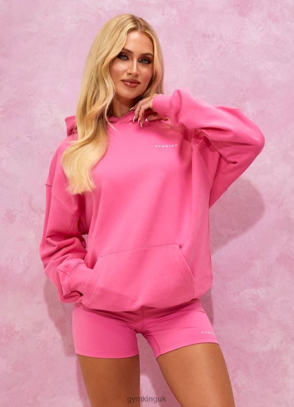 Gym King Malibu Oversized Hood Paradise Pink Women Clothing J2PFB344