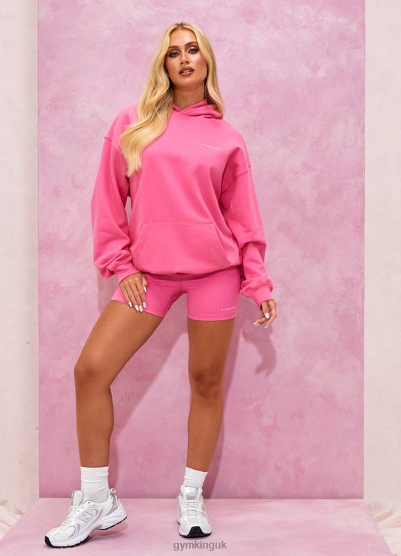 Gym King Malibu Oversized Hood Paradise Pink Women Clothing J2PFB344