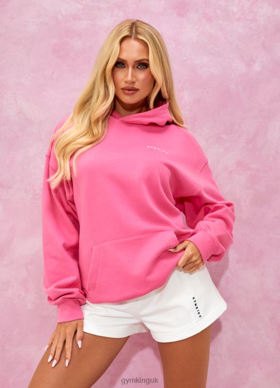 Gym King Malibu Oversized Hood Paradise Pink Women Clothing J2PFB344