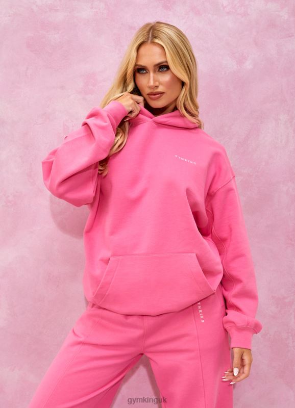 Gym King Malibu Oversized Hood Paradise Pink Women Clothing J2PFB344