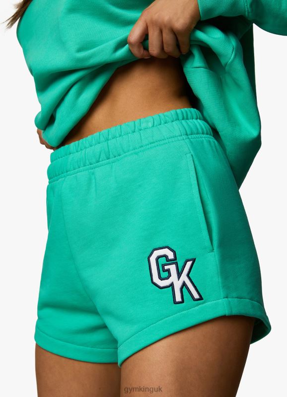 Gym King Varsity Short Jade Green Women Clothing J2PFB384