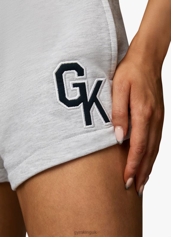 Gym King Varsity Short Snow Marl Women Clothing J2PFB374